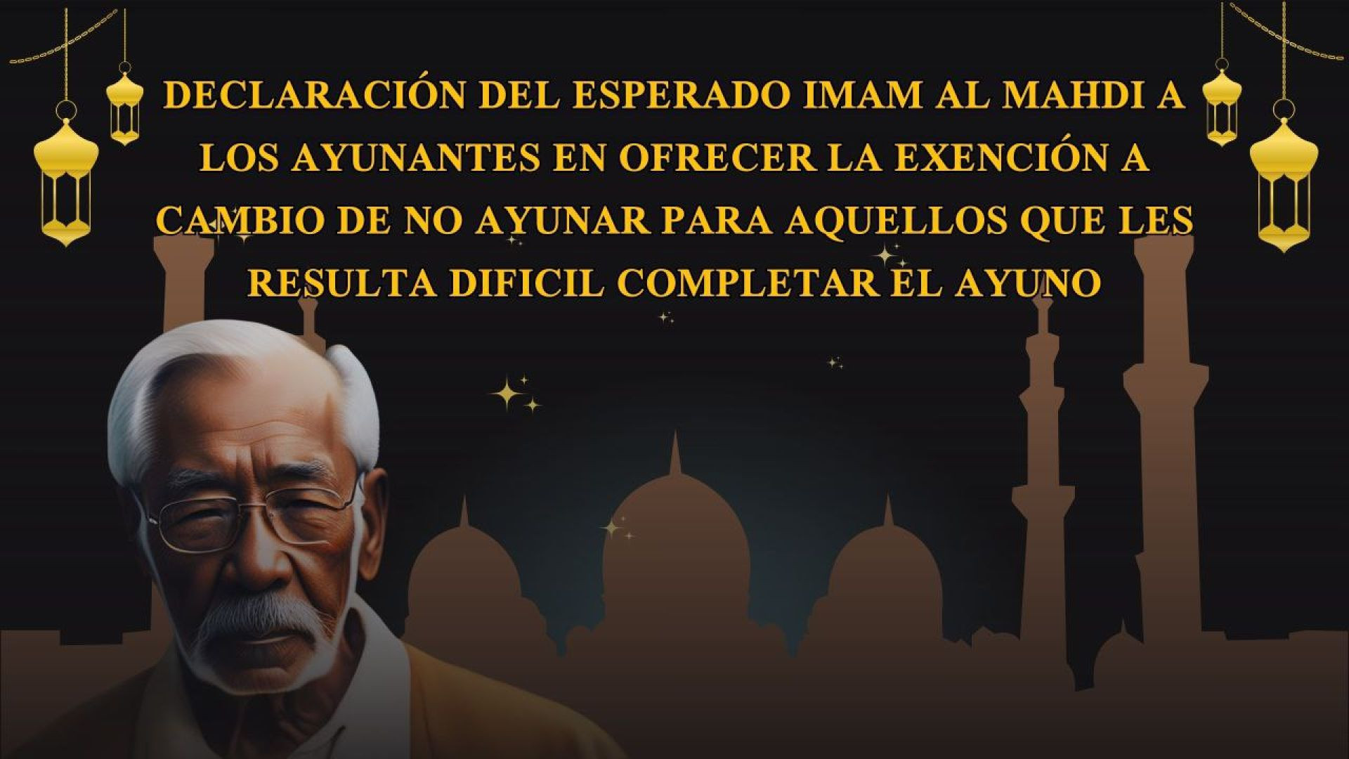 ⁣Imam Al Mahdi: los que les resulta dificil ayunar pueden ofrecer la exención a cambio de no ayunar