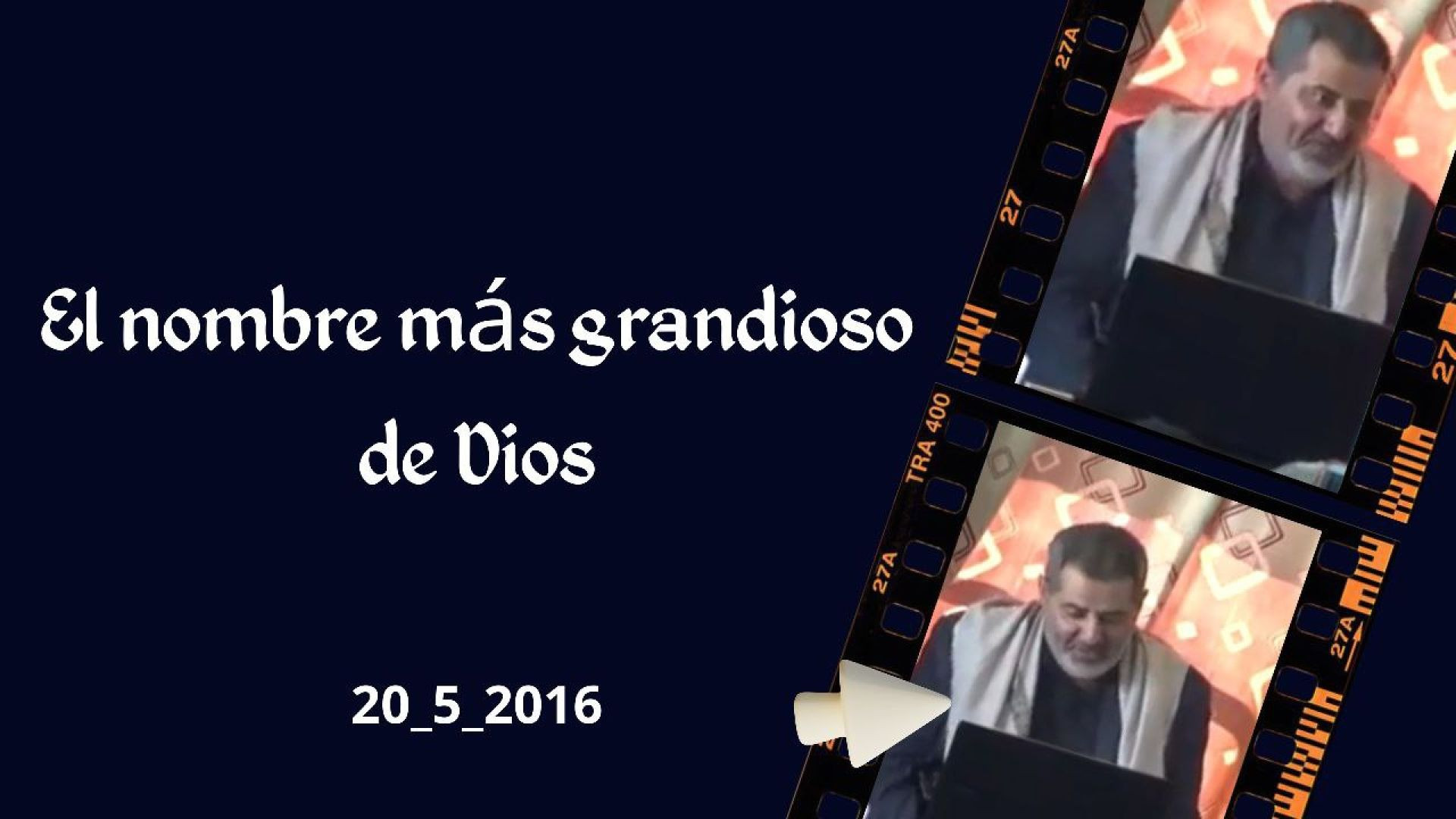 ⁣la Conferencia audio visual del imam Al Mahdi acerca del Nombre Más Grandioso De Dios...20/5/2016