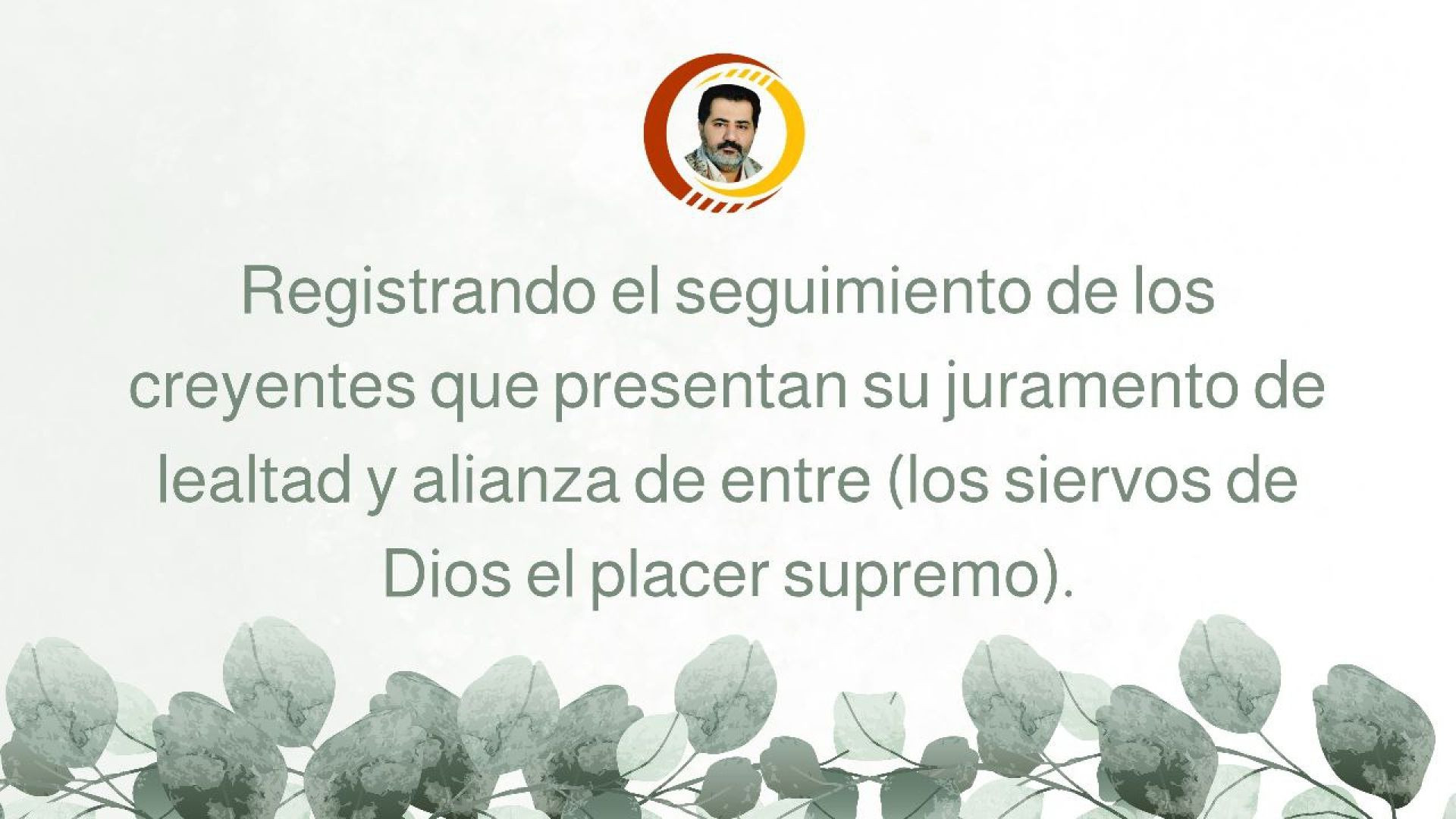 ⁣Registrando el seguimiento de los creyentes que presentan su juramento de lealtad y alianza de entre