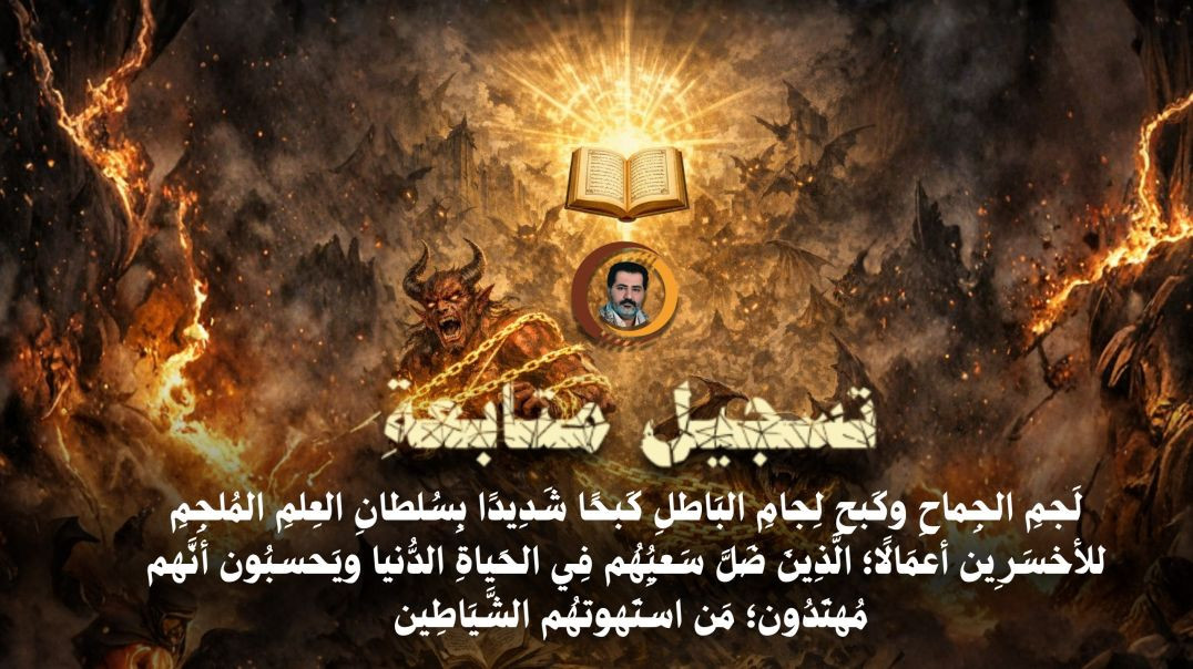 ⁣تَسجيلُ مُتابعةِ لَجمِ الجِماحِ وكَبحِ لِجامِ البَاطلِ كَبحًا شَدِيدًا بِسُلطانِ العِلمِ المُلجِمِ..